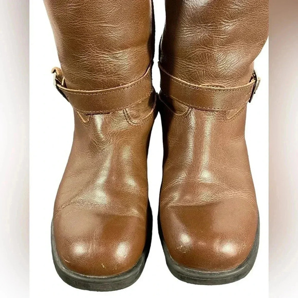 💥HOST PICK💥 Martino Brown Leather Tall Boots Made In Quebec Size 6 - Picture 4 of 8
